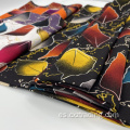 Textil impreso de rayón colorido de toque suave para derss